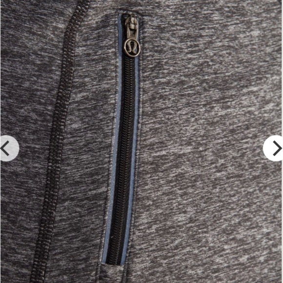LULULEMON Run Your Heart Out Pullover 1/2 Zip Size 8 Heathered Black - Picture 10 of 16